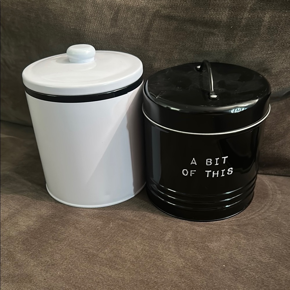 Target Black and White Food Storage Canisters